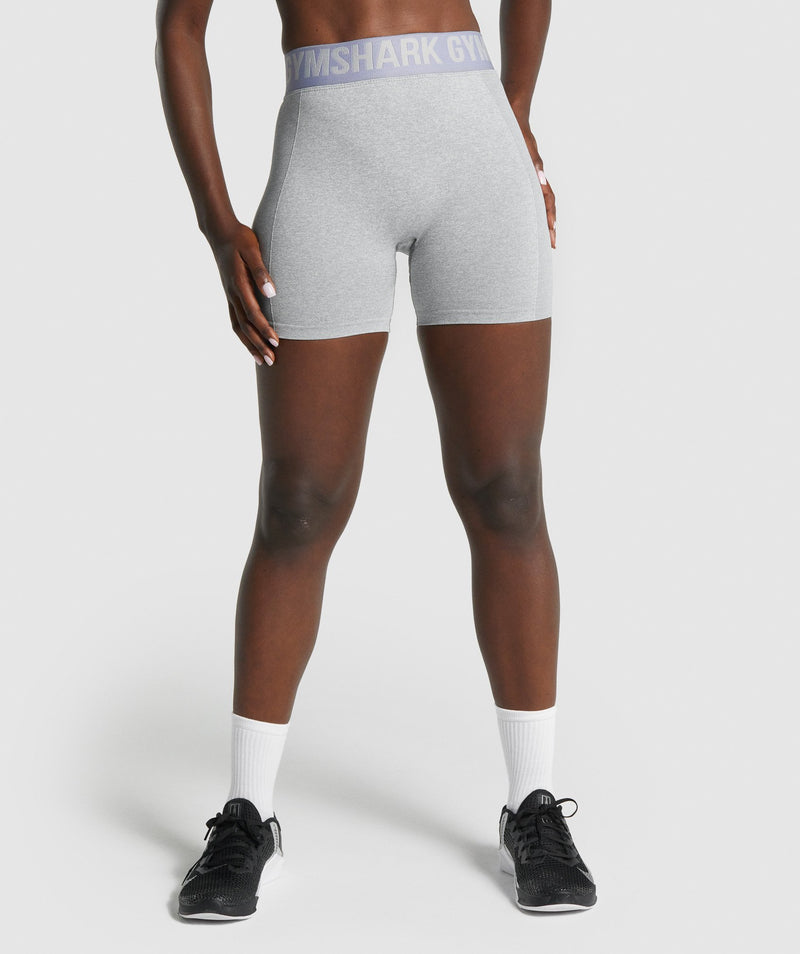 Gymshark Flex Shorts - Light Grey Marl 